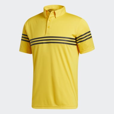 Men Golf Gold adidas Golf Polo Shirt