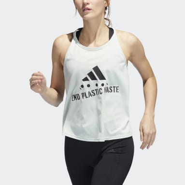 Camiseta sin mangas Run Fast Running Graphic Verde Mujer Running
