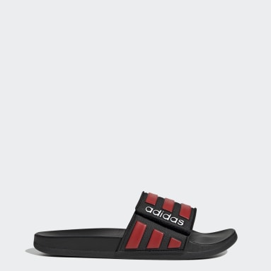Men Swim Black Adilette Comfort Adjustable Slides