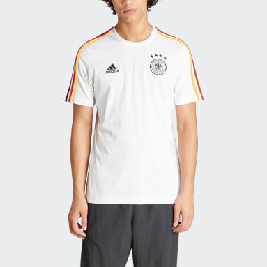 T-shirt Allemagne 3 bandes DNA Blanc Hommes Football