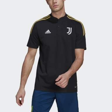 Männer Fußball Juventus Turin Condivo 22 Poloshirt Schwarz