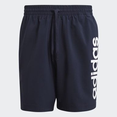 Shorts AEROREADY Essentials Chelsea Logo Lineal Azul Hombre Sportswear