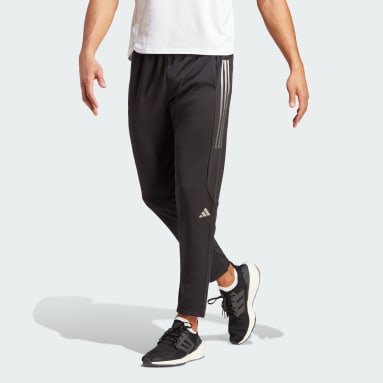 Men Running Black Run Icons 3-Stripes Pants