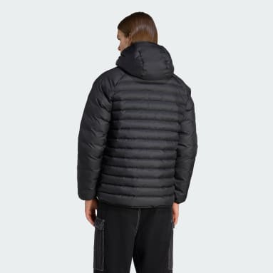 Synthetic Hooded Puffer Jacket