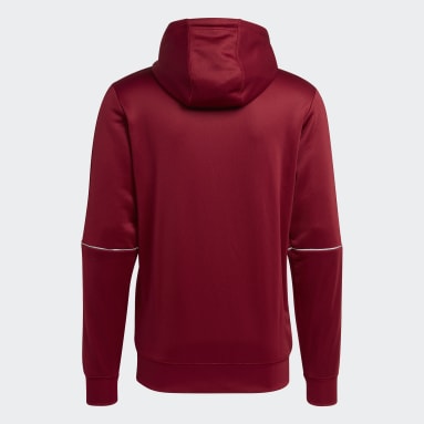 Men Sportswear Burgundy Full-Zip Jacket