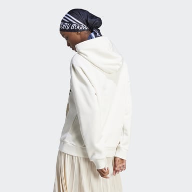 Sudadera con capucha Zebra Animal Print Infill Blanco Mujer Originals