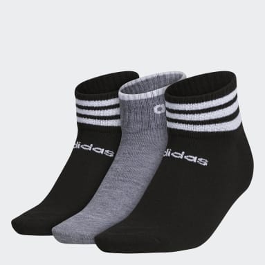 Women's Training Black 3-Stripes Low Cut Socks 3 Pairs