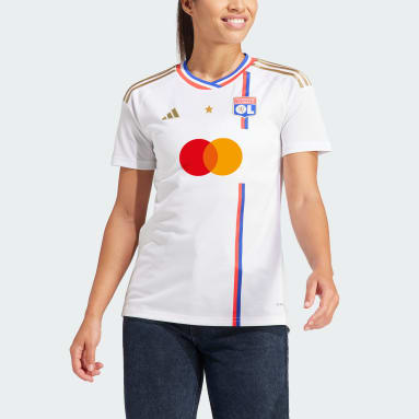 Camiseta primera equipación Olympique de Lyon 23/24 Blanco Mujer Fútbol