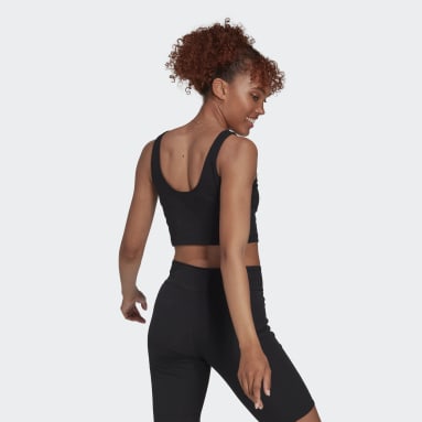 Ženy Sportswear černá Top Rib Cropped
