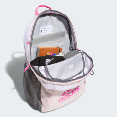 Adidas grey and pink backpack shop
