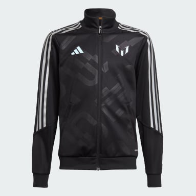 Youth 8-16 Years Soccer Black Messi Jacket