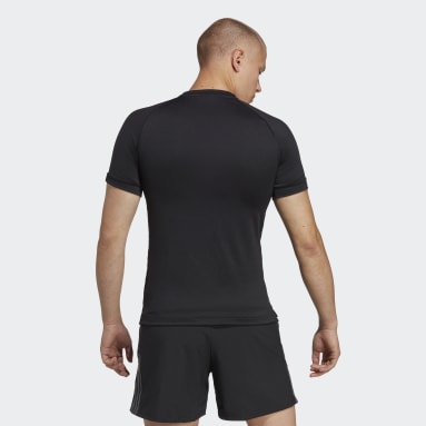 Männer Fitness & Training AlphaStrength T-Shirt Schwarz