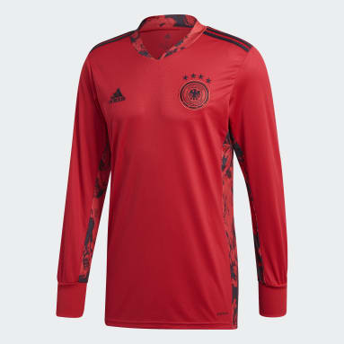 Men Football Red Germany Home Goalkeeper Jersey