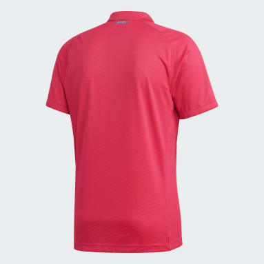 Men Tennis Pink FREELIFT TENNIS POLO SHIRT HEAT.RDY