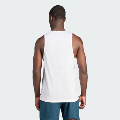 Débardeur de training Yoga blanc Hommes Entraînement