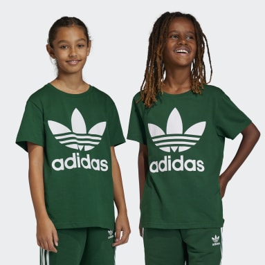Youth 8-16 Years Originals Green Trefoil Tee