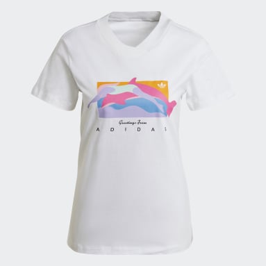 T-shirt Fakten Graphic Blanc Femmes Originals
