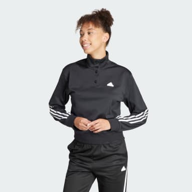 Veste de survêtement 3 bandes enveloppantes et boutons- pression Iconic