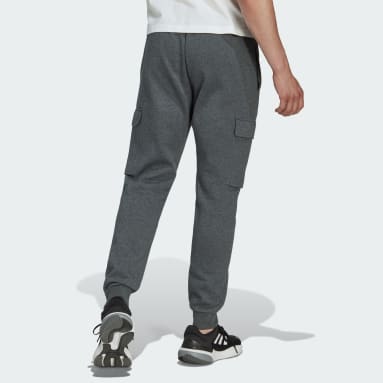 Men's Sportswear Grey Essentials Fleece Regular Tapered Cargo Pants