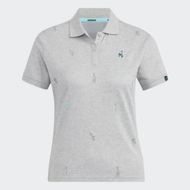 Women Golf Grey 에어로레디 플레이 그린 그래픽 폴로 셔츠