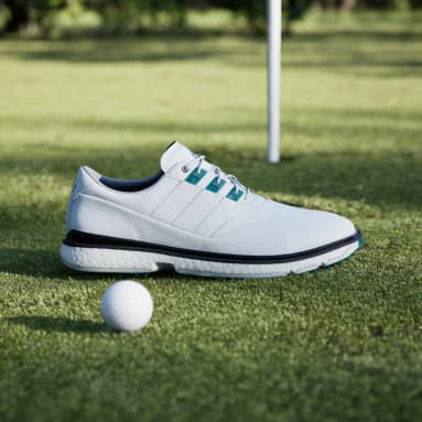 美品　adidas BOOST ゴルフシューズ 女性用 ホワイト ADIDAS GOLF レディース アディダス ゴルフ ゴルフシューズ