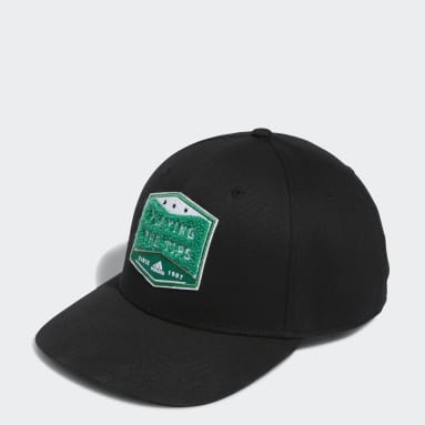 Men Golf Black Playing the Tips Hat