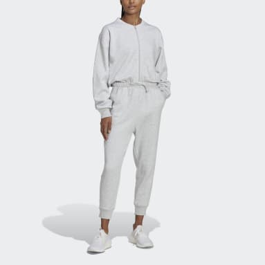Women's Sportswear Grey Studio Lounge 7/8 Length Fleece Bodysuit