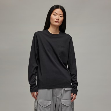 เสื้อยืดพรีเมียมแขนยาวทรงเรกูลาร์ Y-3