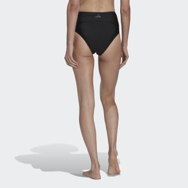 Dames Zwemmen zwart High-Waist Bikinibroekje