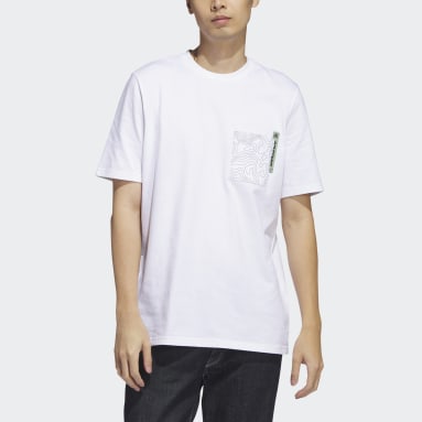 Männer Sportswear City Escape Graphic Pocket T-Shirt Weiß