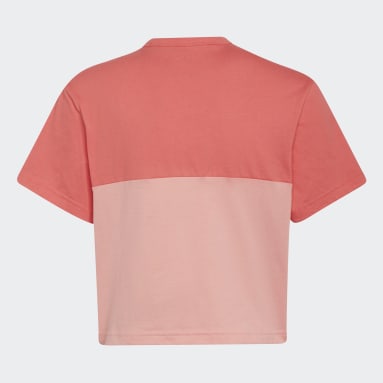 Youth 8-16 Years Training Red Colorblock Tee