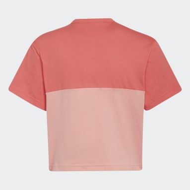 Dievčatá Sportswear ružová Tričko Colorblock