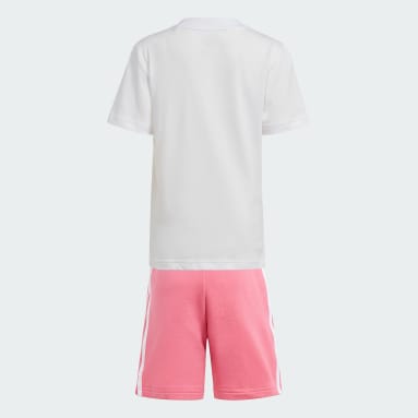 Kids Originals Pink Adicolor Shorts and Tee Set