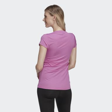 Remera Deportiva Designed to Move Colorblock (Maternidad) Violeta Mujer Training