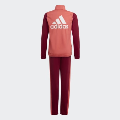 Dievčatá Sportswear ružová Tepláková súprava adidas Essentials