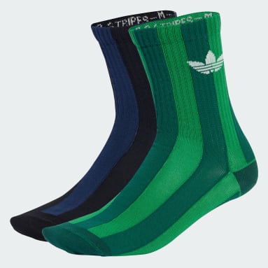 Calcetines a Media Pantorrilla a Rayas, Paquete de 2 Pares