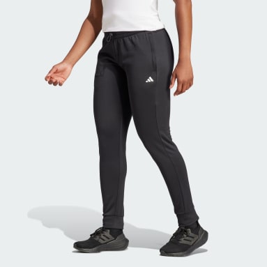 Kvinder Fitness Og Træning Sort AEROREADY Game and Go Regular Tapered Fleece bukser