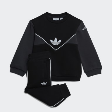 Survêtement orange enfant Adidas CREW SET | Espace des Marques