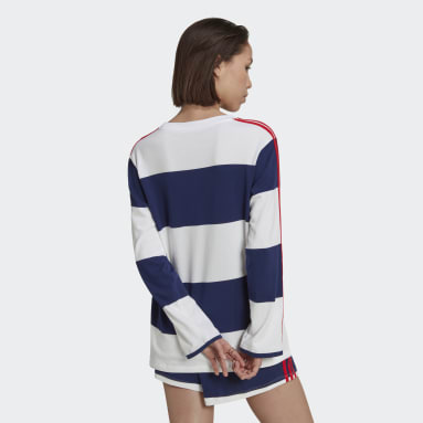 Women's Originals Blue Striped Long Sleeve Sweatshirt