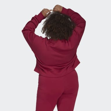 Sweat-shirt Adicolor Essentials Crew (Grandes tailles) rouge Femmes Originals