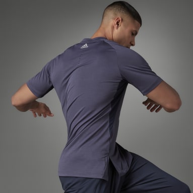 Men Training Blue Train to Peak HIIT Training Tee