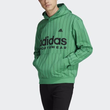 Muži Sportswear zelená Mikina s kapucňou Pinstripe Fleece