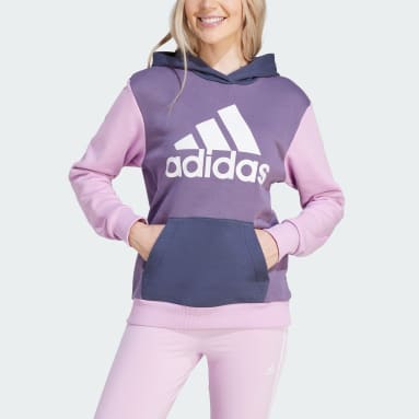 Kvinder Sportswear Lilla Essentials Logo Boyfriend Fleece hættetrøje