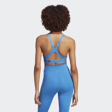 Kvinder adidas by Stella McCartney Blå adidas by Stella McCartney TruePurpose Medium Support bh