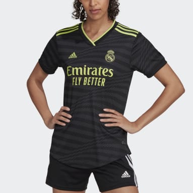 Camiseta Tercer Uniforme Real Madrid 22/23 Negro Mujer Fútbol