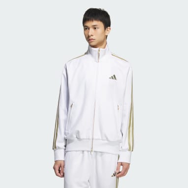 adidas トラックジャケット セットアップ ホワイト ゴールド 楽天市場】アディダス モノグラム スーパースター トラック