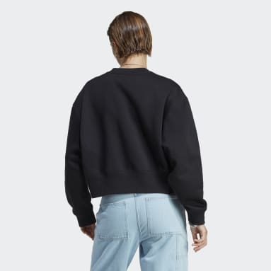 Sweat adidas Off Shoulder Femme Noir H18840