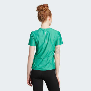 Women Running Green Fast Running T-Shirt
