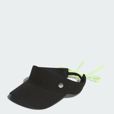 Women Golf Black Ribbon Visor