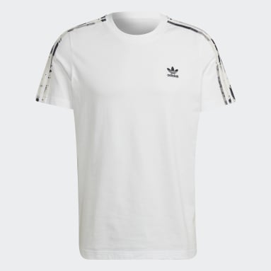 Männer Originals 3-Streifen Camo T-Shirt Weiß